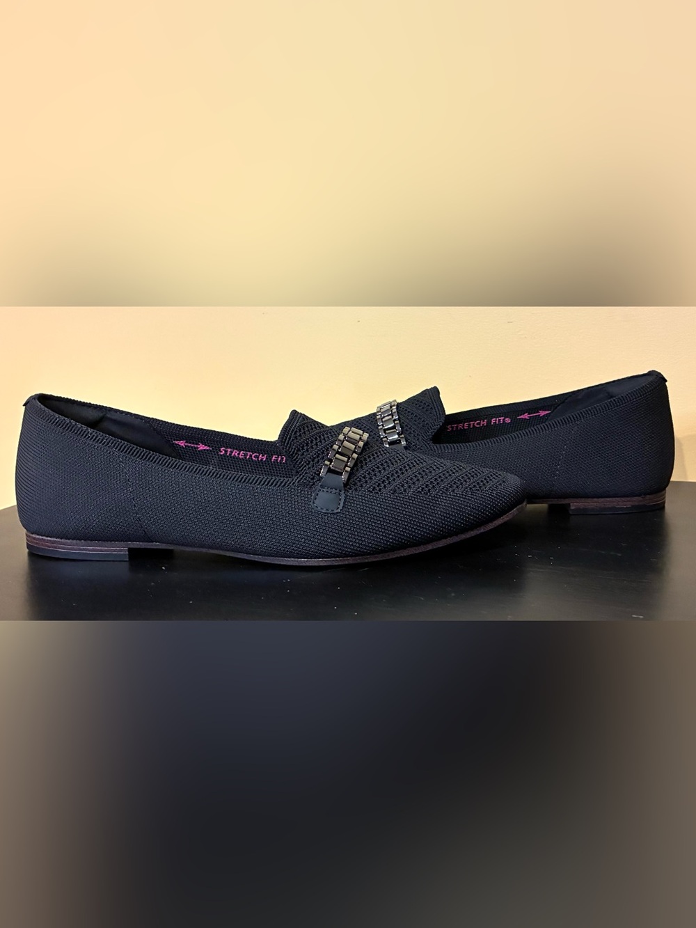 Skechers Cleo Snip Elegant Allure Loafer black SZ. 9.5 NWOB